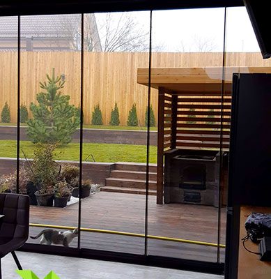 Безрамное остекление - закаленное стекло