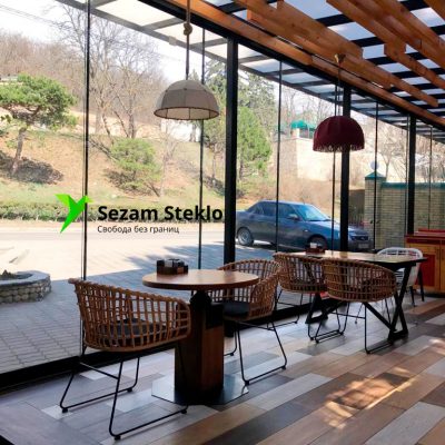 Панорамное остекление кафе